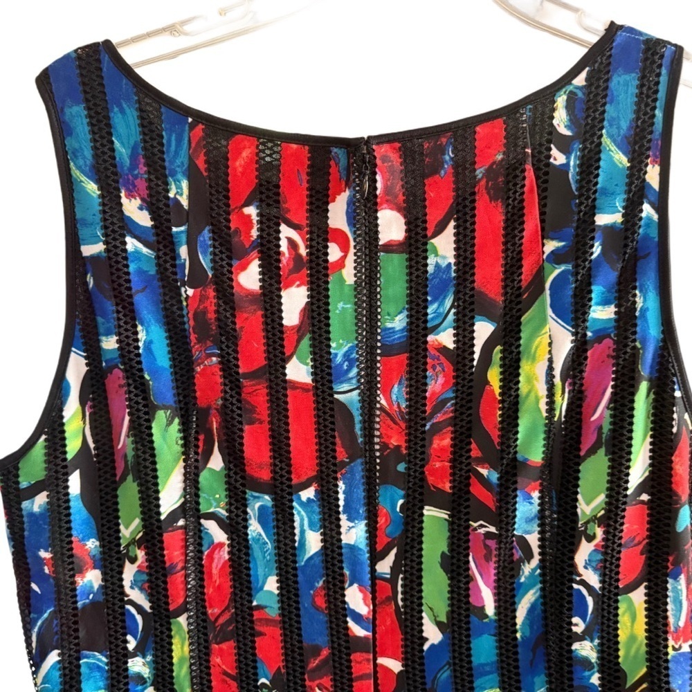 Sleeveless Floral A-line Dress Size 16 - Picture 4 of 11